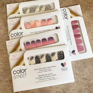 Color Street Nail Polish Strips - Lot of 5 Retired Sets